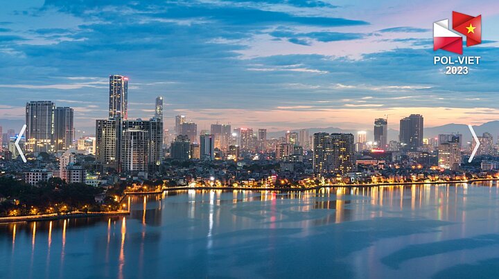 Decorative graphic promoting PolViet