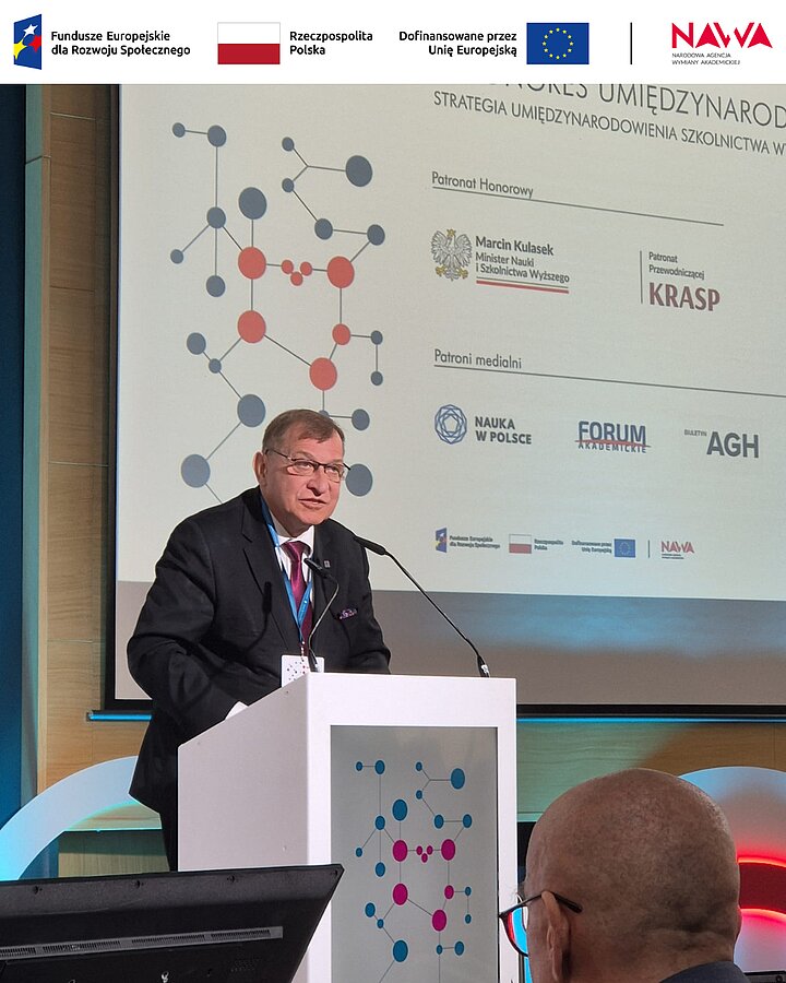 Prof. dr hab. Jerzy Lis, Rektor Akademii Górniczo-Hutniczej, im. Stanisława Staszica w Krakowie